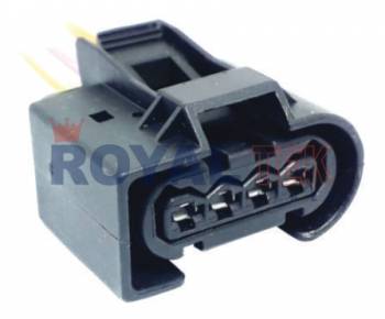 FICHA DE CONEXION ROYALTEK FICHA DE CONEXION ROYALTEK 4 (CUATRO) VIAS SENSOR PRESION ACEITE MERCEDES BENZ (CAMIONES Y OMNIBUS) - VENTA EN PAQUETES DE 5 UNIDADES ---